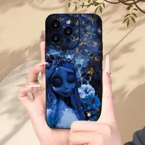 Fantasy Comedy Zombie Bride Print TPU+PC Customized Protective Case for iPhone 16/15/14/13/12/11 Series Anti-Drop Full Score Protection Cover