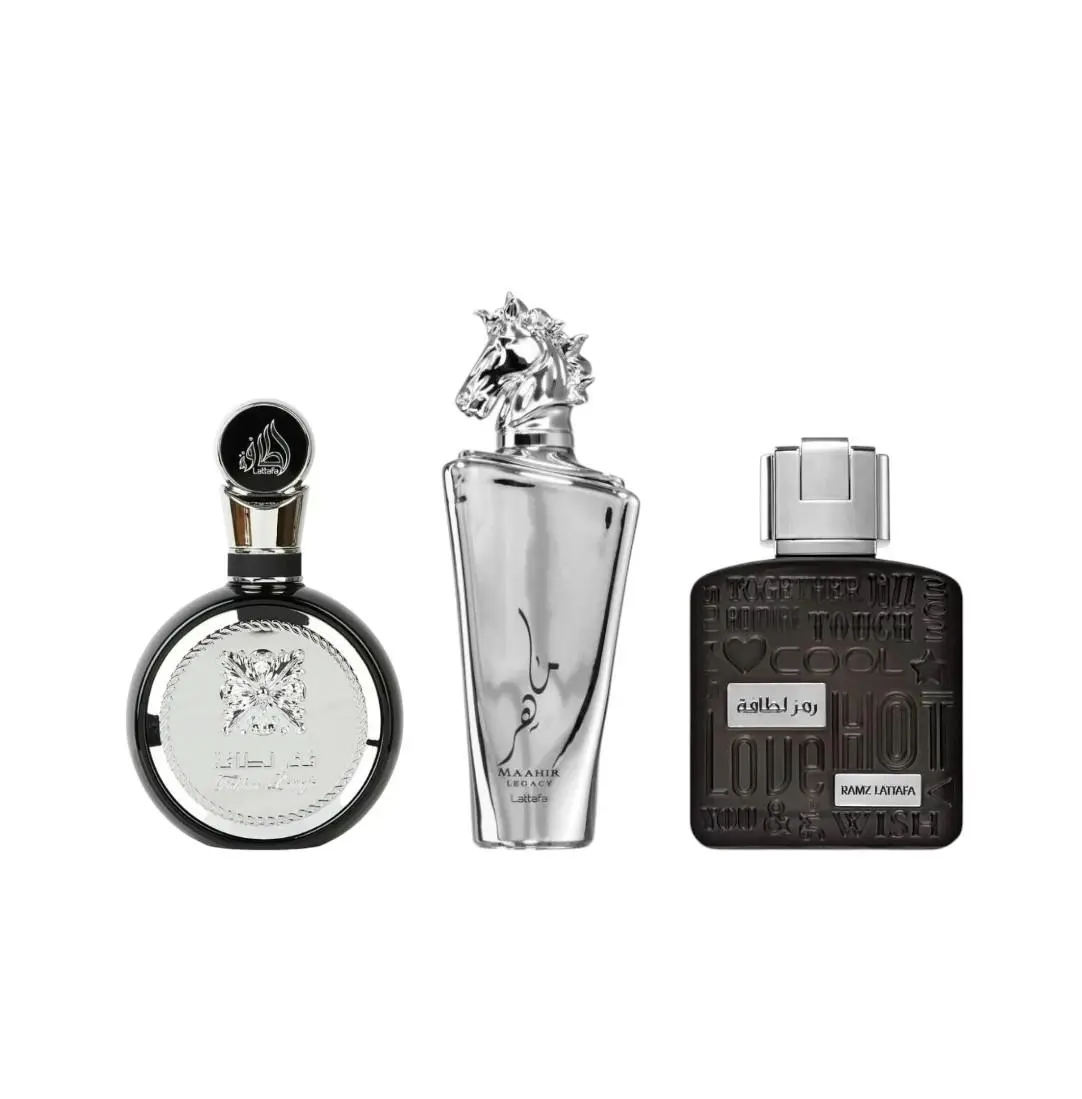 Oudlash Bundle | Maahir Legacy + Fakhar + Ramz Silver | Eau De Parfum | 100 ML | Spicy - Aromatic & Woody Notes