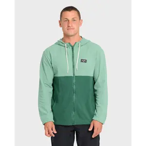 Abner Zip Sweatshirt - Dusty Green