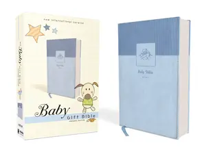 NIV, Baby Gift Bible, Holy Bible, Leathersoft, Blue, Red Letter, Comfort Print: Keepsake Edition by Zondervan [Leatherbound Book]