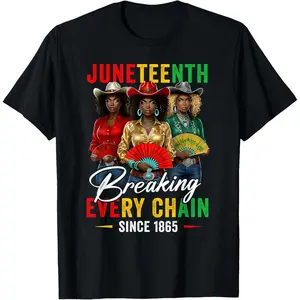 100% Cotton  Unisex Breaking Every Chain 1865 T-Shirt
