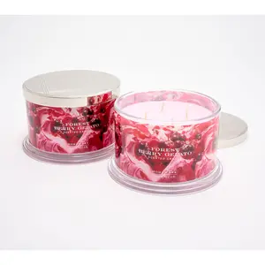HomeWorx by Slatkin + Co. S/2 18oz Forest Berry Gelato Candles