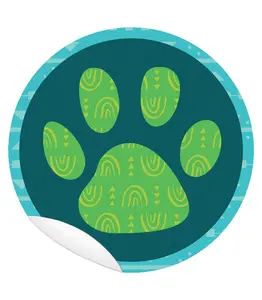 One World Paw Print Floor Decals