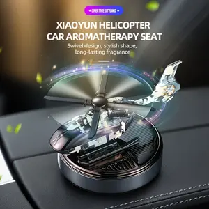 Solar Car Perfume Diffuser Aromatherapy Dashboard Helicopter Decoration Air Freshener Deodorant Car Accessories Gifts aviation