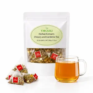 Chicory & Gardenia Cooling Herbal Tea | Refreshing Flower Tea with Chrysanthemum & Orange Peel | Caffeine Free Daily Wellness Tea Bags for Relaxing Tea Moments, 20 Bags Treasure Five parsley Natural Scented Chrysanthemum Herbal Tea Beverage
