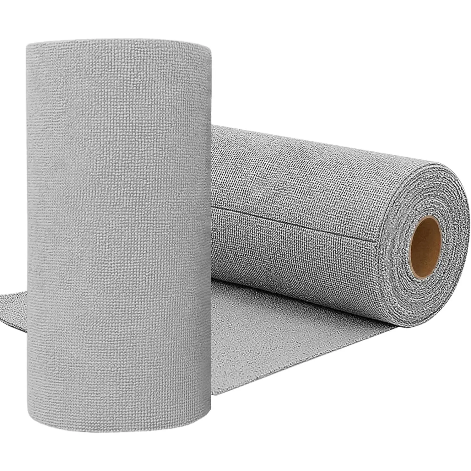 75 Pack Microfiber Cleaning Cloth Roll,  Away Microfiber Towels,Washable Ultra Absorbent Rags Drying Dishcloths for ,Home,Garage or Shop(Grey)