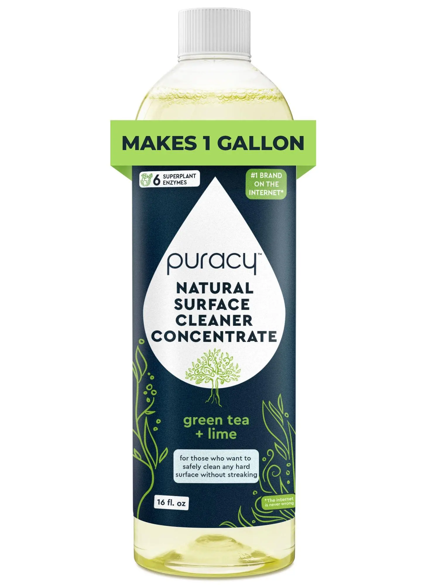 Puracy Everyday Surface Cleaner - Just Add Tap Water to Make 16 Ounces of Natural Household Cleaner - Streak-Free Multi-Surface Cleaner, Nontoxic Puracy Everyday Surface Cleaner - Just Add Tap Water to Make 16 Ounces of Natural Household Cleaner - Streak-Free Multi-Surface Cleaner, Nontoxic