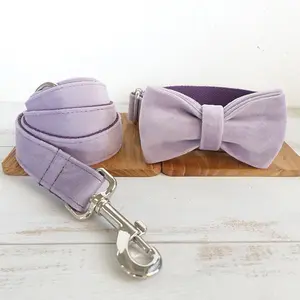 MUTTCO Light Purple Thick Velvet Drawstring Traction Belt Set for Dogs XS S M L XL Specifications