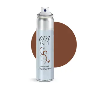 ERA Face R10 Cocoa - spray on foundation makeup, 2.25oz - illuminating professional airbrush cosmetics from Era Beauty