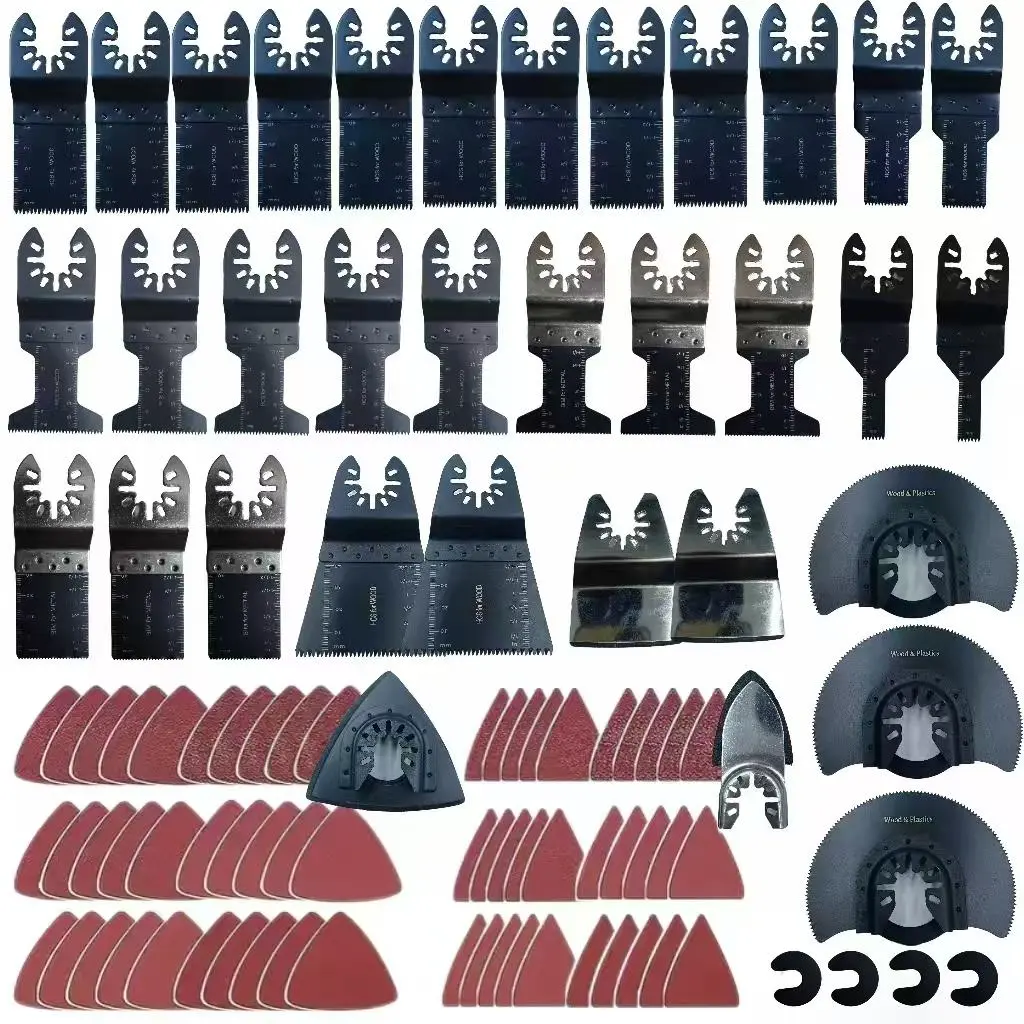 98pcs Universal Interchangeable Saw Blades Tool Kit Set - Oscillating Multi Tools Accessories for Metal Cutting, Ideal for DIY Enthusiasts, 98Pcs Set