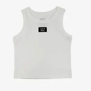 Lulu Mac Women's White Sleeveless Top - Lightweight, Casual, and Comfortable Womenswear for Everyday Wear