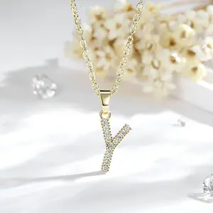 Initial "Y" Pendant