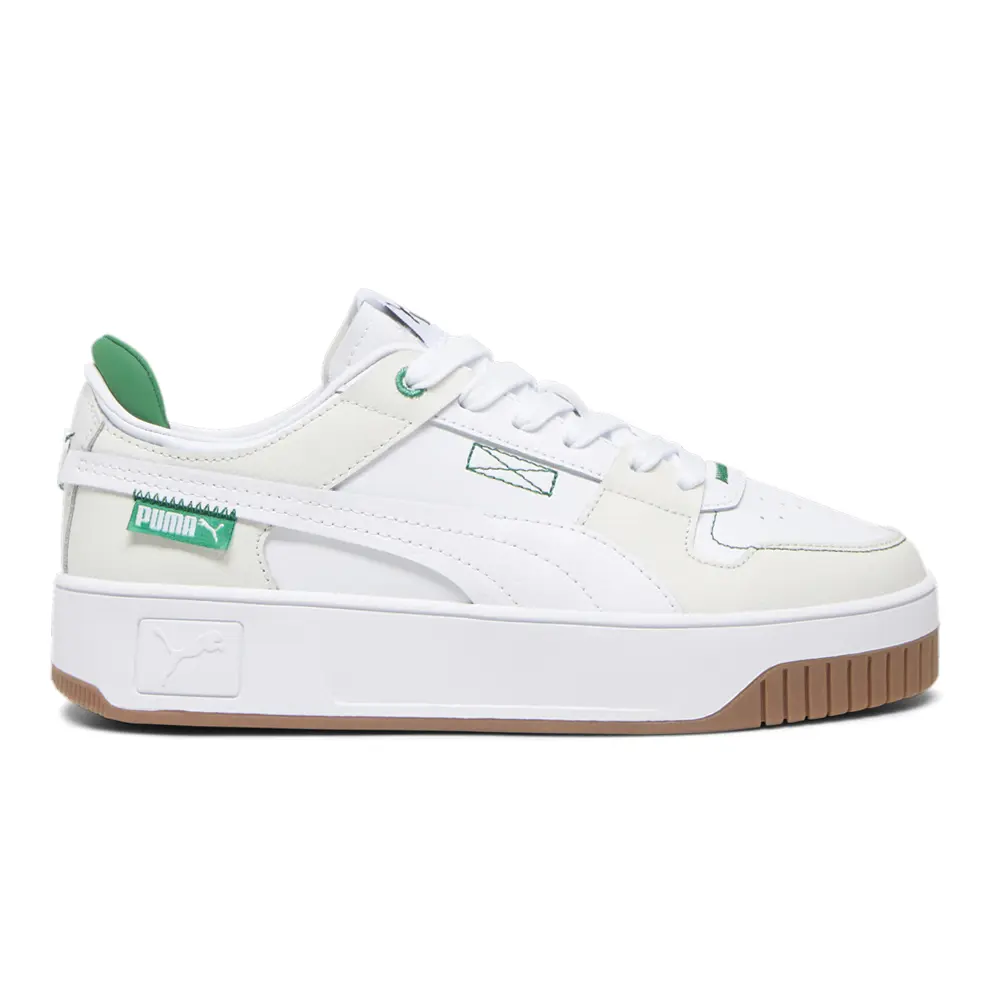 PUMA Womens Carina Street Vtg Platform Sneakers Shoes Casual - White