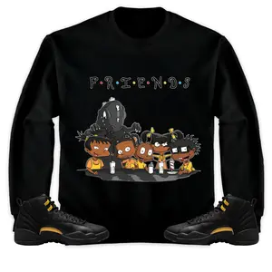Jordan 12 Black Taxi Unisex Sweatshirt Friends MEN'S SWEATSHIRT