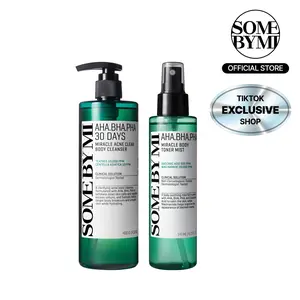 Body Acne Treatment Set - AHA BHA PHA & Niacinamide Kit to Fade Dark Marks, Hyperpigmentation & Body Odor - Clear Skin Routine - Korean Skincare