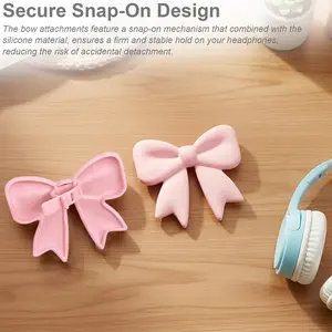 Silicone Butterfly Earphone Decoration Accessories, 2 Pairs Earphone Decorations, Personalized Butterfly Earphone Hang Tags for Gamers