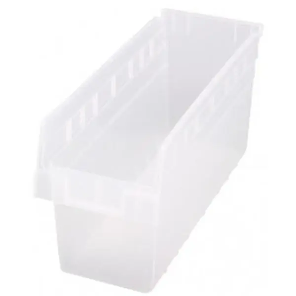 Quantum Storage QSB804CL Clear Plastic Storage Bins - 17.88 x 6.63 x 8 in. - Pack of 20