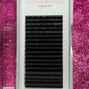 Solé Lash Boutique Ultra Black D Curl 0.03 16 Rows 8mm-17 mm Mix