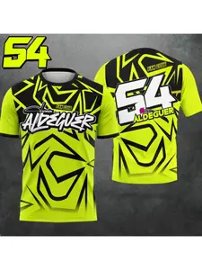 Motorcycle GP Rookie Fermin Aldeguer # 54 Motorcycle Riding Top Breathable Quick Drying Men's And Women's Short Sleeved T-Shirt