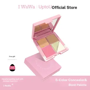 【I WAWA】Stain Concealer & Blush Palette (5 Colors) | Flawless Skin in One Palette
