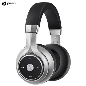 Picun P28X Dynamic Hybrid Dual Driver Over-Ear Headphones Bluetooth 5.3 Headphones, Wireless Foldable Headset with 24H Playback, EQ Modes, Microphone, Soft Earpads, for Travel, Gaming