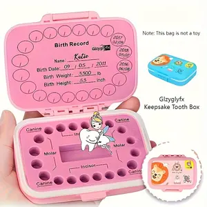 1pc/2pcs Tooth Fairy Keepsake Box Kids Teeth Storage Box Tooth Holder, Organizer, Kids Deciduous Teeth Collection, Save Children Teeth to Keep The Childhood Memory, Gift for Teeth, Halloween, Thanksgiving And Christmas Gift
