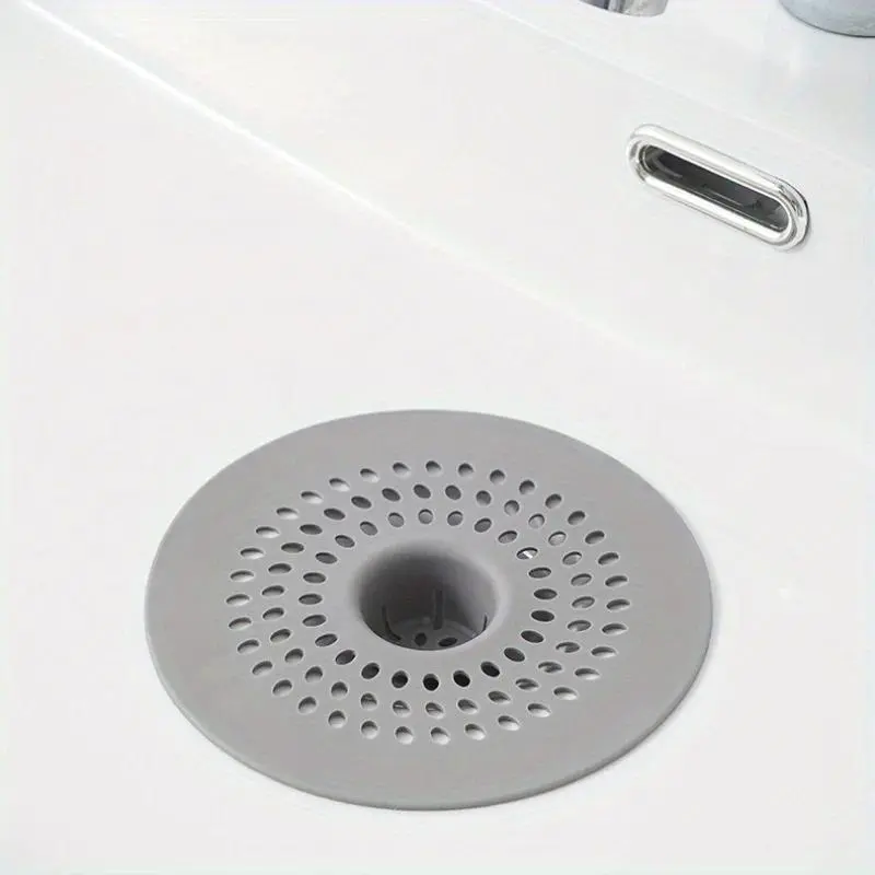 1PC Circular sink, silicone floor drain cover, Drain Protector, bathroom drain outlet to prevent hair blockage, bathroom sewer filter screen, Bathroom Accessories