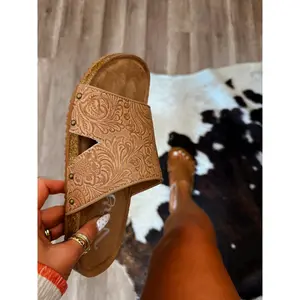 The Reagan Sandals- Light Tan