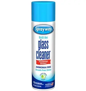 Sprayway 19oz Scented Glass Cleaner Spray, Ammonia-Free Foaming Window & Mirror Cleaner, Heavy-Duty Foam Action, Streak-Free Shine, No Drips or Rinsing, Removes Dirt, Grease, Grime