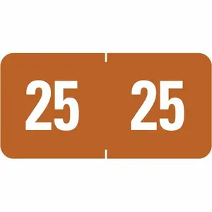 Smead SMD67925 YR-25 Flat Color Code Label