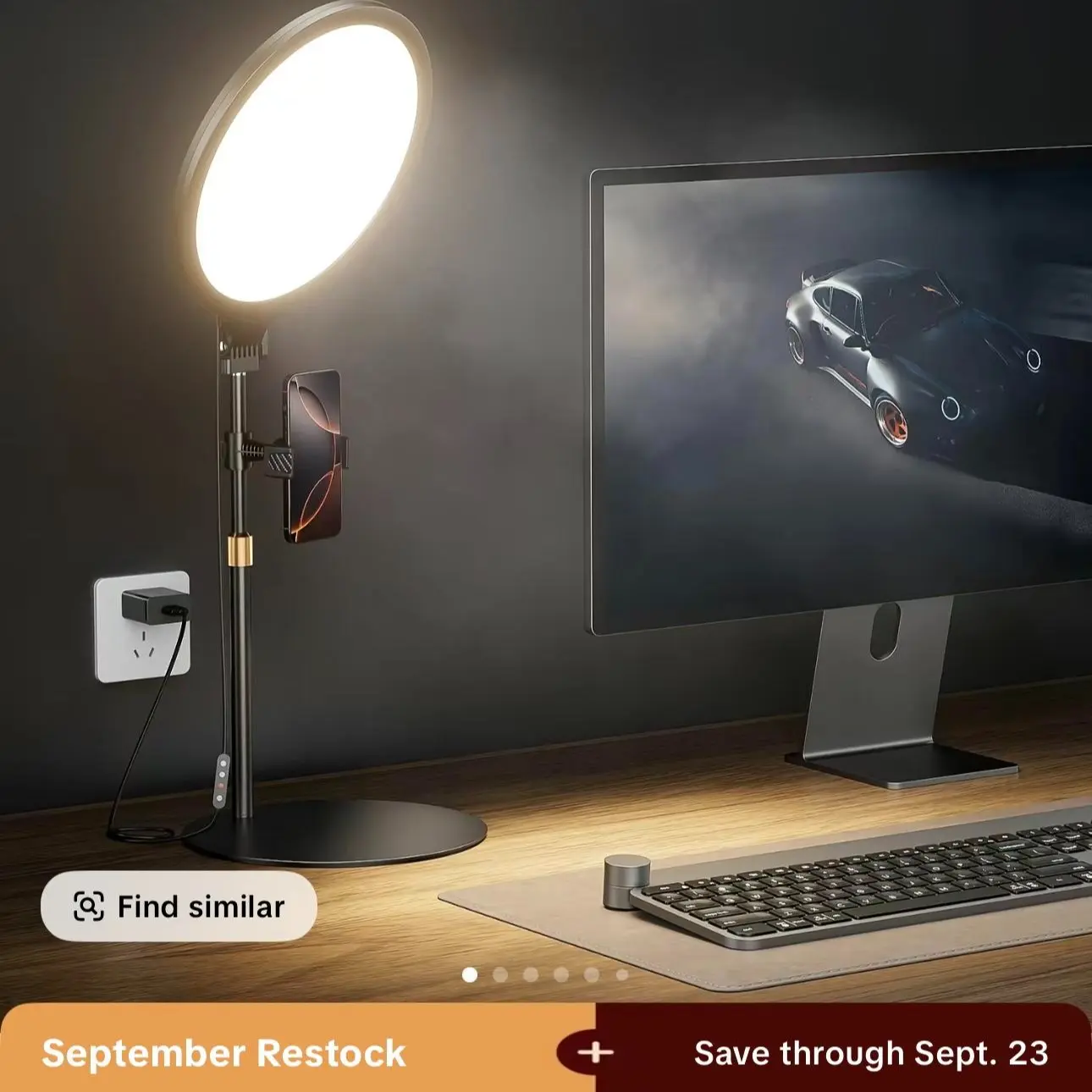 Weilisi Desk Ring Light