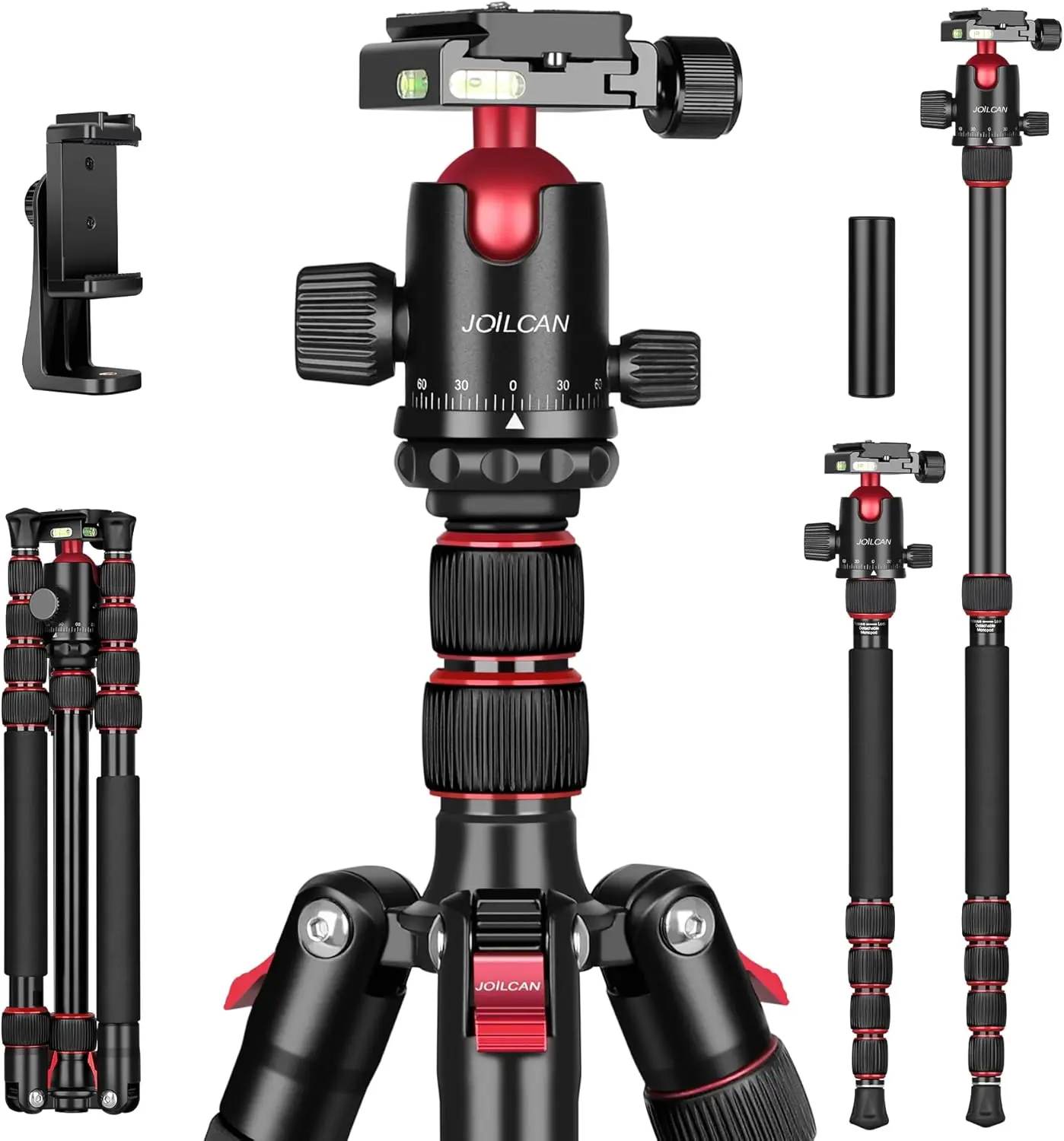 80/85 inches Heavy Duty Tripod for Camera and Phone, 85" Camera Monopod Tripod, DSLR Binoculars Spotting Scope Camcorders Video Tripod Stand, 360  Ball , 35 lbs Loads