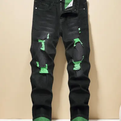 Pantalon Verde Fosforescente TikTok Shop