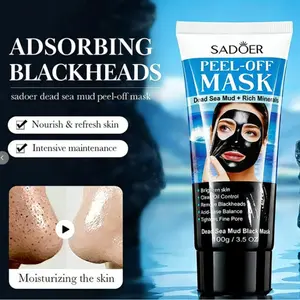 Dead Sea Mud Black Mask + Mineral-Rich Peel-Off Cleansing Mask Skin Repair& Oil Control
