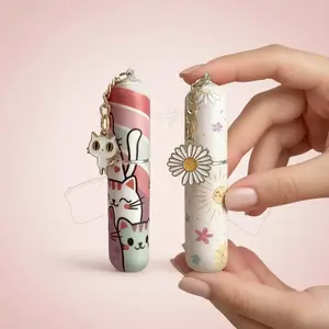 Portable Perfume Spray Bottle, 2 Counts 0.17oz Refillable Atomizer, Travel Essential, Series, Different Print Patterns Match Various Fragrances