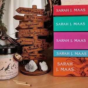 Dragon Book Stand Modern Wooden 3D Shelf Decor with Direction Arrows and Floral Accents, No Battery Needed, Desktop Library Marker Gift Tail Bookends, Decorative Book Ends