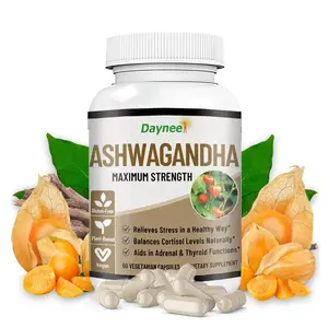 WINS TOWN Verified Organic Ashwagandha with Black Pepper -60 Capsules -  Extra Strength for Stress, Sleep, Mood, Thyroid, Focus, Hair, Vegan Pure Root Extract Powder - Men and Women Supplements