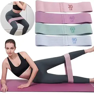 Resistance Bands for Legs and Butt Hip Glute Thigh Booty Bands Elastic Workout Bands Fitness Strips Loops Yoga Gym Equipment 20 40 60 90 lbs