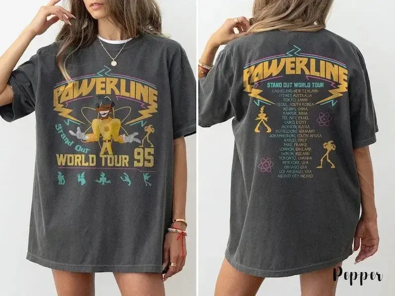 Powerline Movie Comfort Colors Shirt, Vintage Powerline Stand Out Shirt, Vacation Shirt