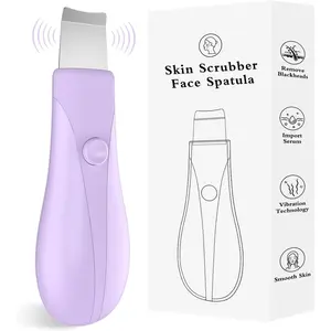 Skin Scrubber Face Spatula Skin Spatula Pore Cleaner Blackhead Remover Tools for Facial Deep Cleansing Skin Care Tool for Men and Women (Purple)