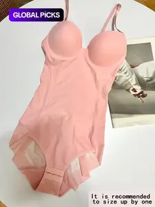 Slimming Bodysuit with Bra, Adjustable Straps and Hook Closure, Lightweight Feminine Shaping Underwear for Women, Perfect for Evening Gowns, Shapewear Chic