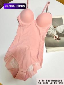 women's adjustable strap body shaper, slimming underwear with waistband, casual breathable chic knitted material, all season use, regular fit, non-sensitive goods
