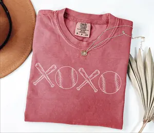 Comfort Colors Baseball XOXO Shirt, Baseball Fan Shirt, Baseball Season, Baseball Lover Mom Shirt, Cheer Baseball Mom, Baseball Game Day