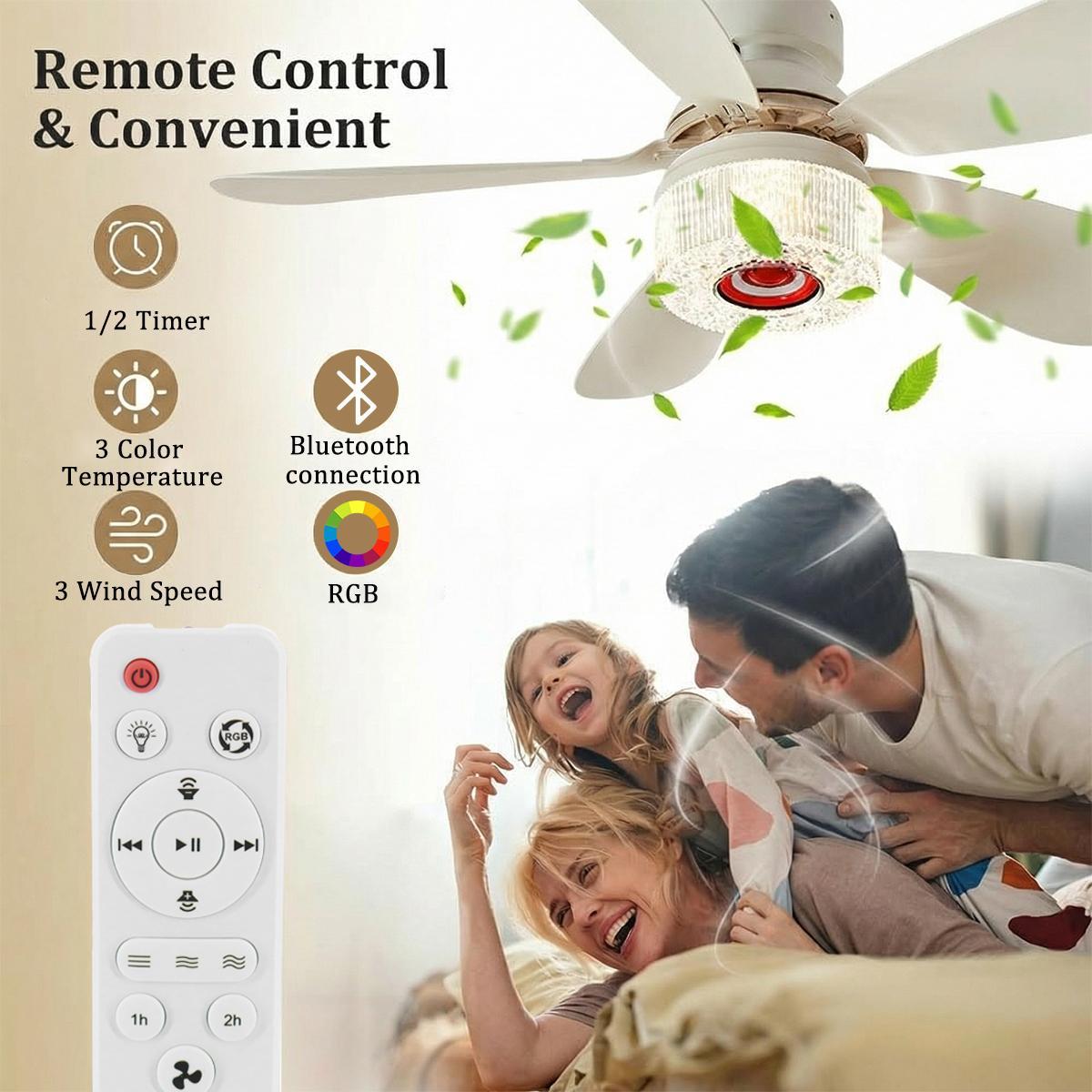 Smart Ceiling Fan with Lights and Bluetooth Speaker – 40W RGB Music Fan Light, Dimmable LED 3000K-6500K, Remote Control, for Living Room Bedroom Kitchen Covered Patio #HomeImprovement Smart Ceiling Fan with Lights and Bluetooth Speaker – 40W RGB Music Fan Light, Dimmable LED 3000K-6500K, Remote Control, for Living Room Bedroom Kitchen Covered Patio #HomeImprovement