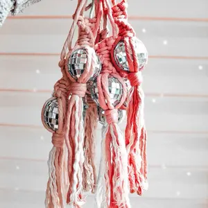 Boho Disco Ball Car Charm | Retro Rear View Mirror Charm | Car Accessories | Boho Gifts | Retro Home Decor | Car Decor | Christmas Gift Idea