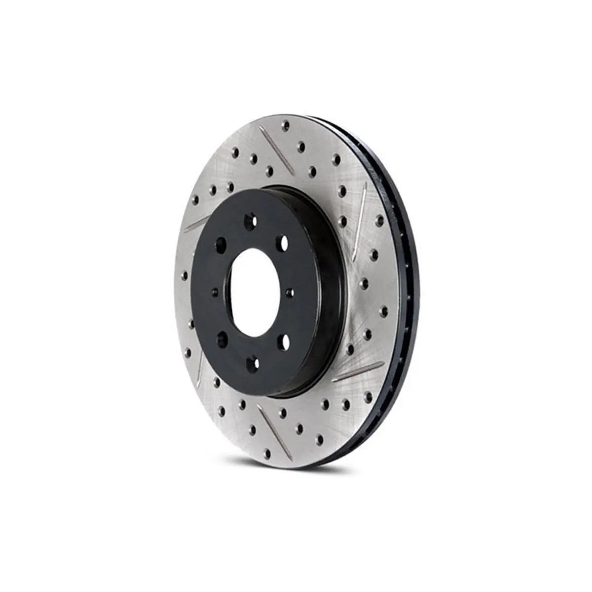 StopTech  Rear Left Slotted & Drilled Rotor for 2003-2009 Chrysler PTCruiser Tur & 2003-2005 Dodge Neon SRT-4, Cast Iron, 1-Piece, 10.25 Lbs