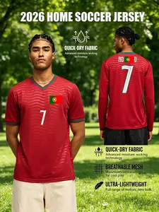 Men's Cristiano #7 football shirt 2026 Home Soccer Jersey