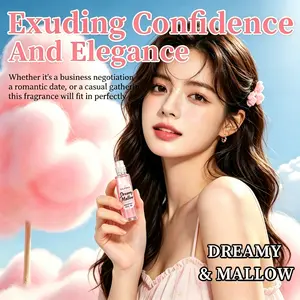 Dreamy Cotton Candy Perfume Rollerball 10ML, Fresh Long-Lasting Light Fragrance, Women's Essential Oil, Floral Fruit Sweetness, Fragrance Oils