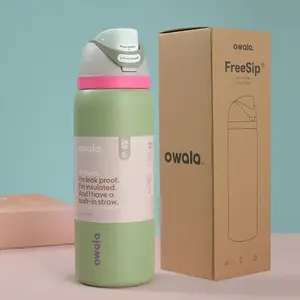 Owala Compact Water Bottle - Fits Easily in Bags, Keeps Drinks Cold or Hot for Hours
