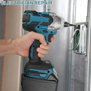 18V Brushless Cordless Impact Wrench/Drill Set - 520N.m Torque - Lithium-Ion Kit with Battery, Charger & Tools - Father's Day/Valentine's Gift for Men